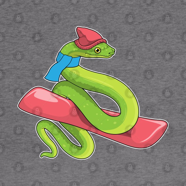 Snake Snowboard Winter sports by Markus Schnabel